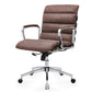 Modern swivel office desk chair luxury executive boss ergonomic computer chair armrest brown color metal frame office chair