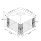 10x10 Outdoor Patio Gazebo Canopy Tent With Ventilated Double Roof And Mosquito net (Detachable Mesh Screen On All Sides),Suitable for Lawn, Garden, Backyard and Deck, Gray Top