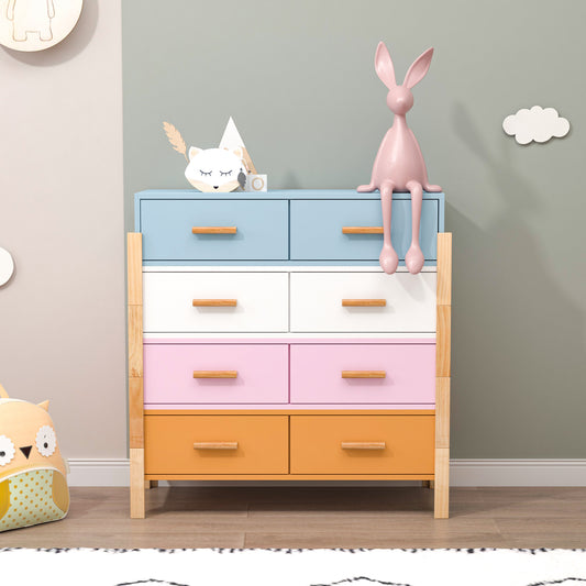 The colorful free combination cabinet DRESSER CABINET BAR CABINET, storge cabinet, lockers, Solid woodhandle, can be placed in the living room, bedroom, dining room color White, blue orange Pink
