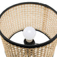 Temesa Rattan 21.3" Table Lamp with In-line Switch Control and Metal Legs