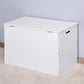 White Lift Top Entryway Storage Chest/Bench with 2 Safety Hinge, Wooden Toy Box