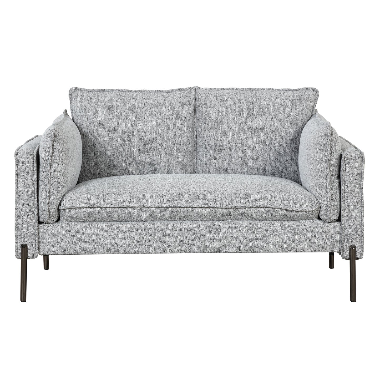 56" Modern Style Sofa Linen Fabric Loveseat Small Love Seats Couch for Small Spaces, Living Room, Apartment