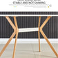 Modern Minimalist StyleDining Table MDF Anti-Scratch Top Metal Shelf Metal Heat Transfer Legs Leveling Feet For Dining Room Kitchen Office Table X 1(White)