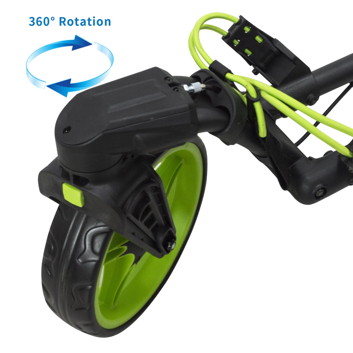 360 Swivel front wheel golf push trolley