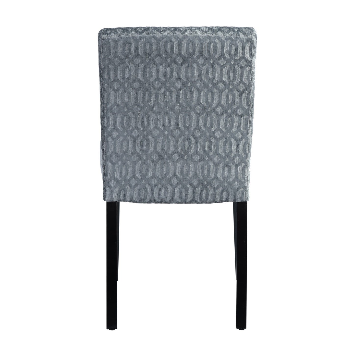 Upholstered Dining Chairs Set of 2 Modern Dining Chairs with Solid Wood Legs, Grey