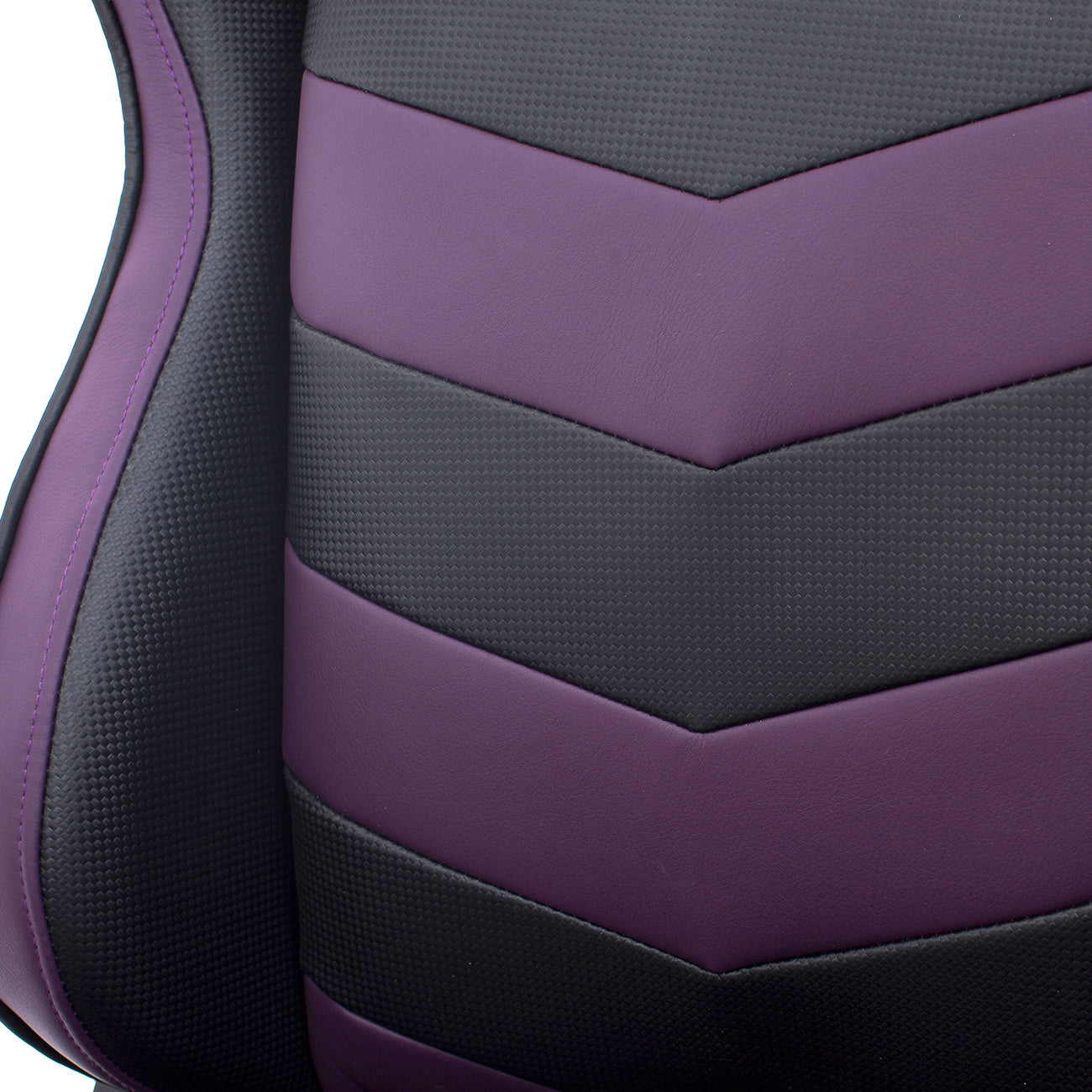 TS-61 Ergonomic High Back Racer Style Video Gaming Chair, Purple/Black