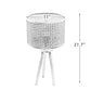 Tenedos Solid Wood Rattan 21.3" Table Lamp with In-line Switch Control