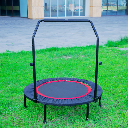 40 Inch Mini Exercise Trampoline for Adults or Kids - Indoor Fitness Rebounder Trampoline with Safety Pad Max. Load 300LBS