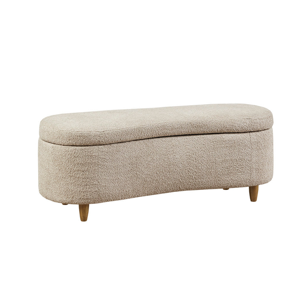 Bailey Boucle Flip Top Storage Bench