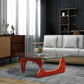 CHERRY Triangle coffee table Wood Base for living room