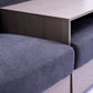double armrests with coffee table and drawers 77.9" gray chenille living room apartment studio sofa