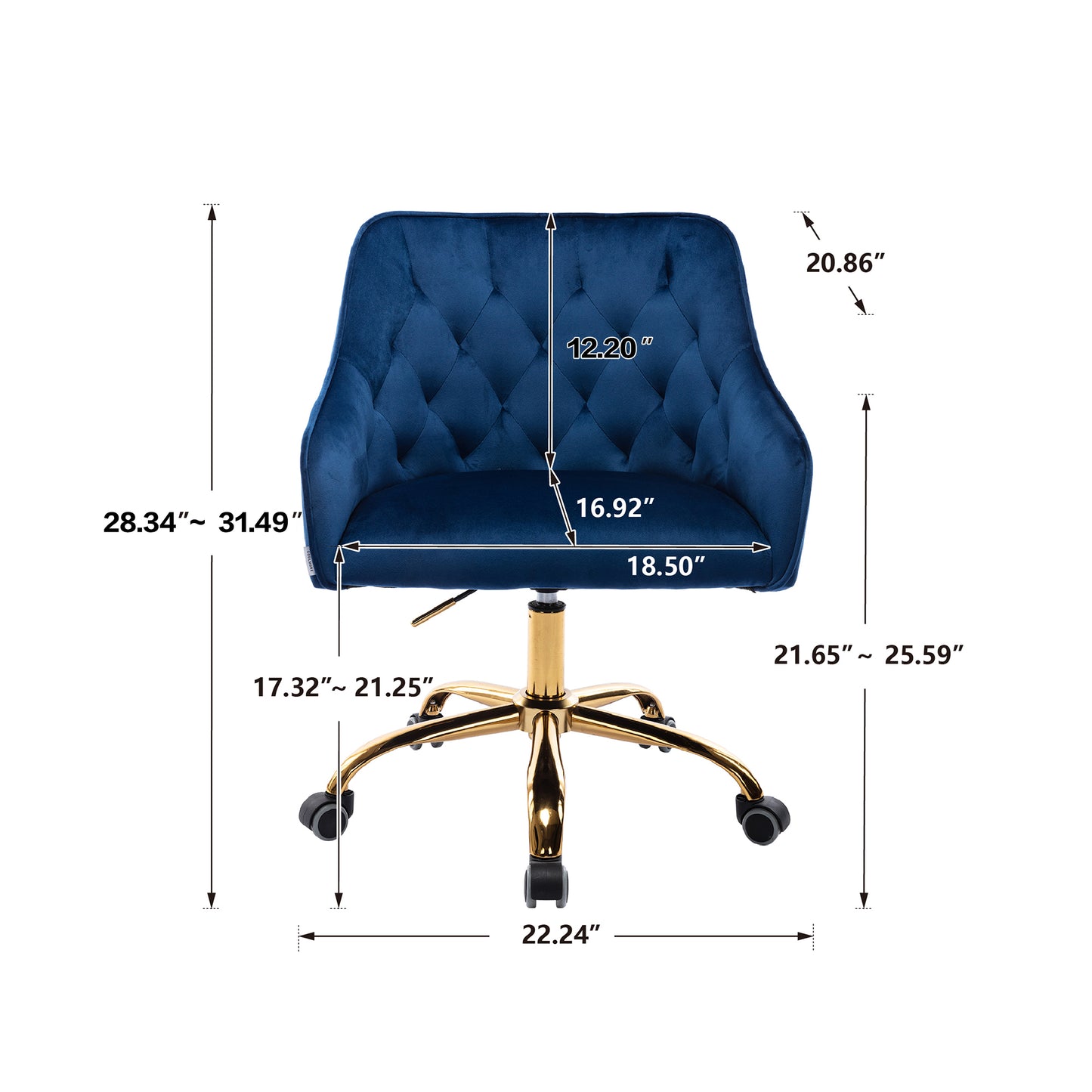 Swivel Shell Chair for Living Room/Bed Room, Modern Leisure office Chair