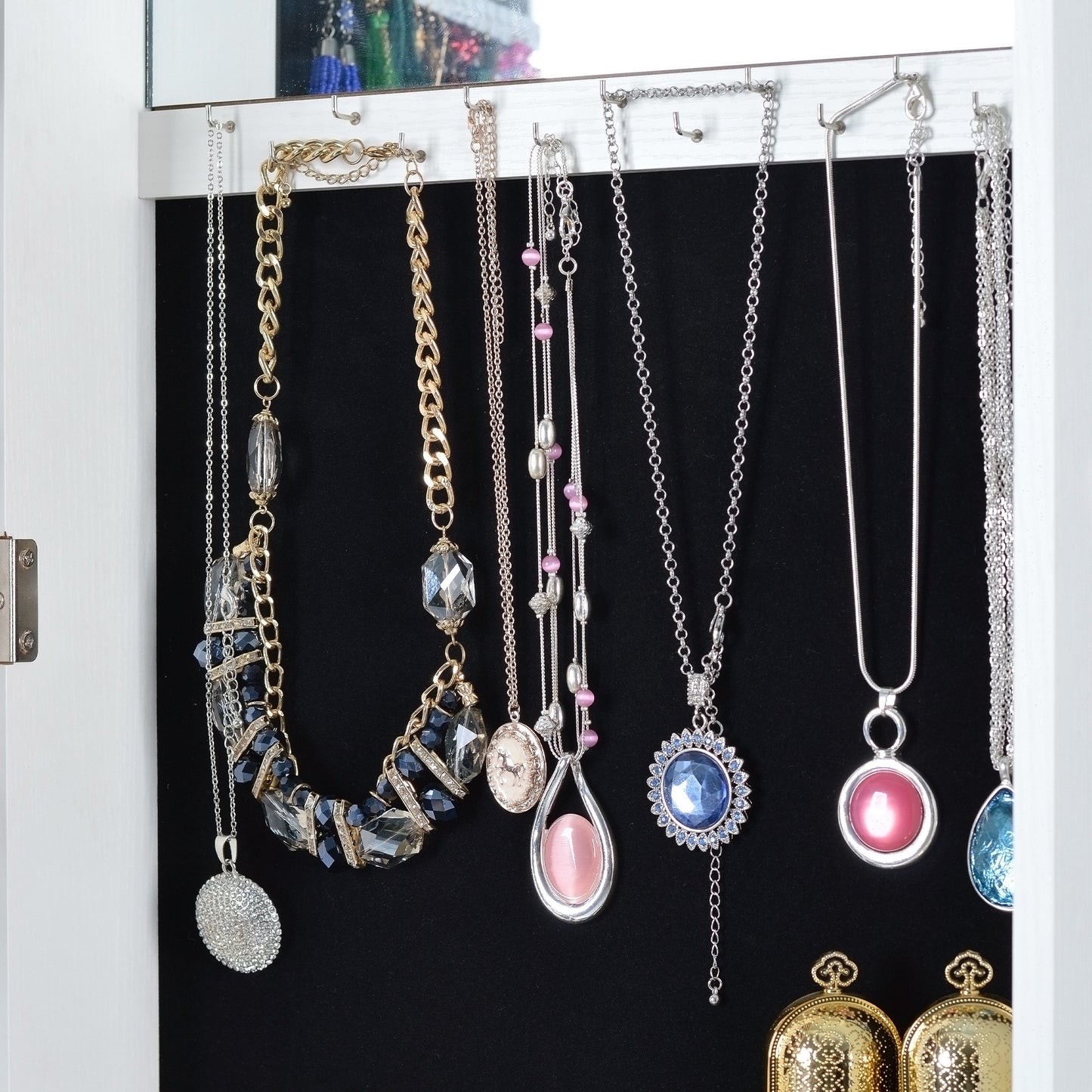 Full Length Mirror 360 degree Swivel Jewelry Cabinet
