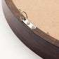 Circle Mirror with Wood Frame, Round Modern Decoration Large Mirror for Bathroom Living Room Bedroom Entryway, Walnut Brown, 24"