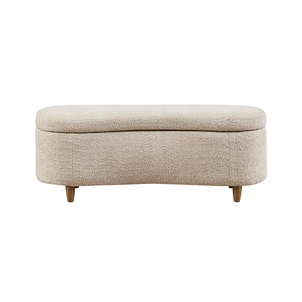 Bailey Boucle Flip Top Storage Bench