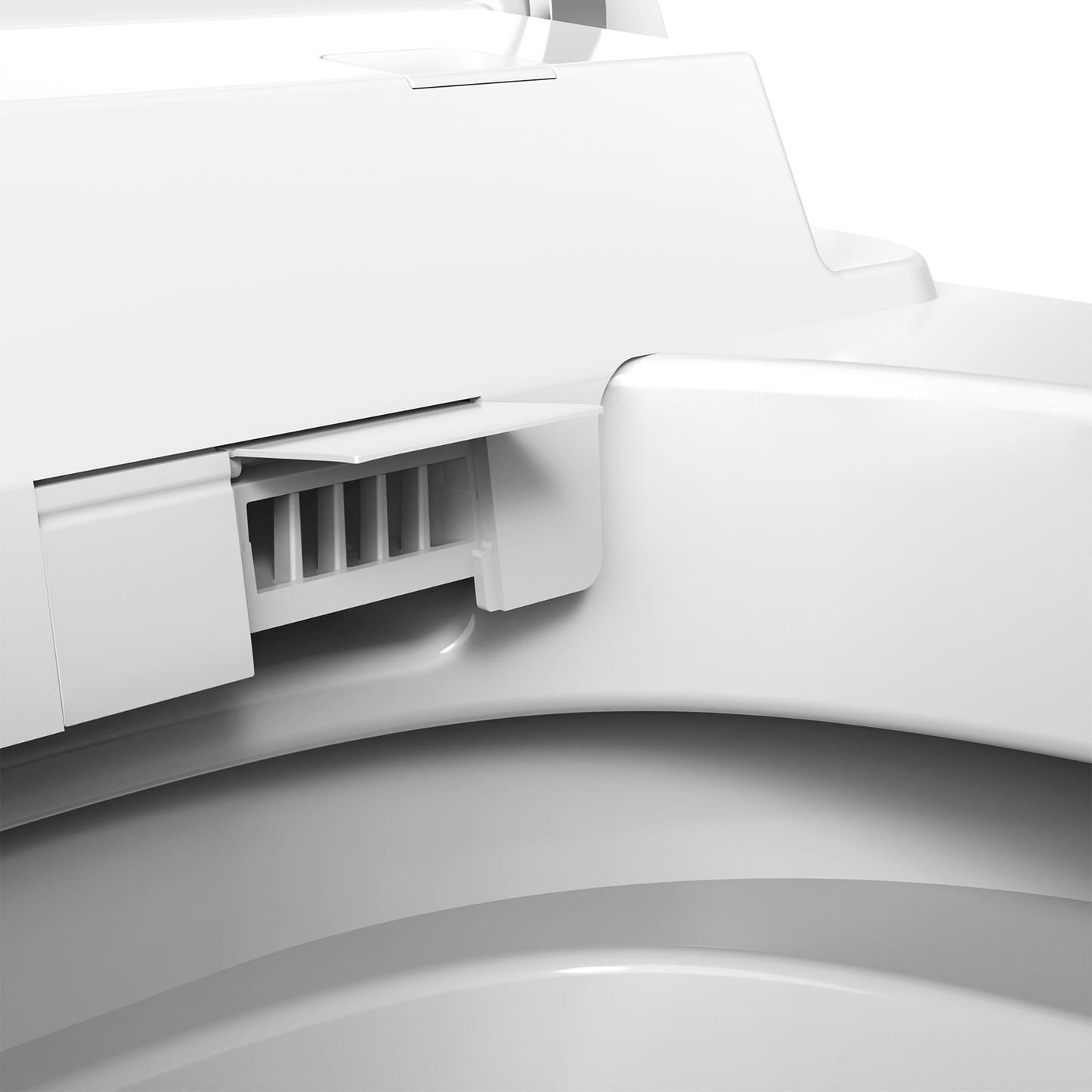 Smart Toilet U-Shaped LED Light Automatic Flush with Remote Control/Foot Sensor/Night Light T162A