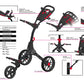 Compact golf trolley with competior folding size