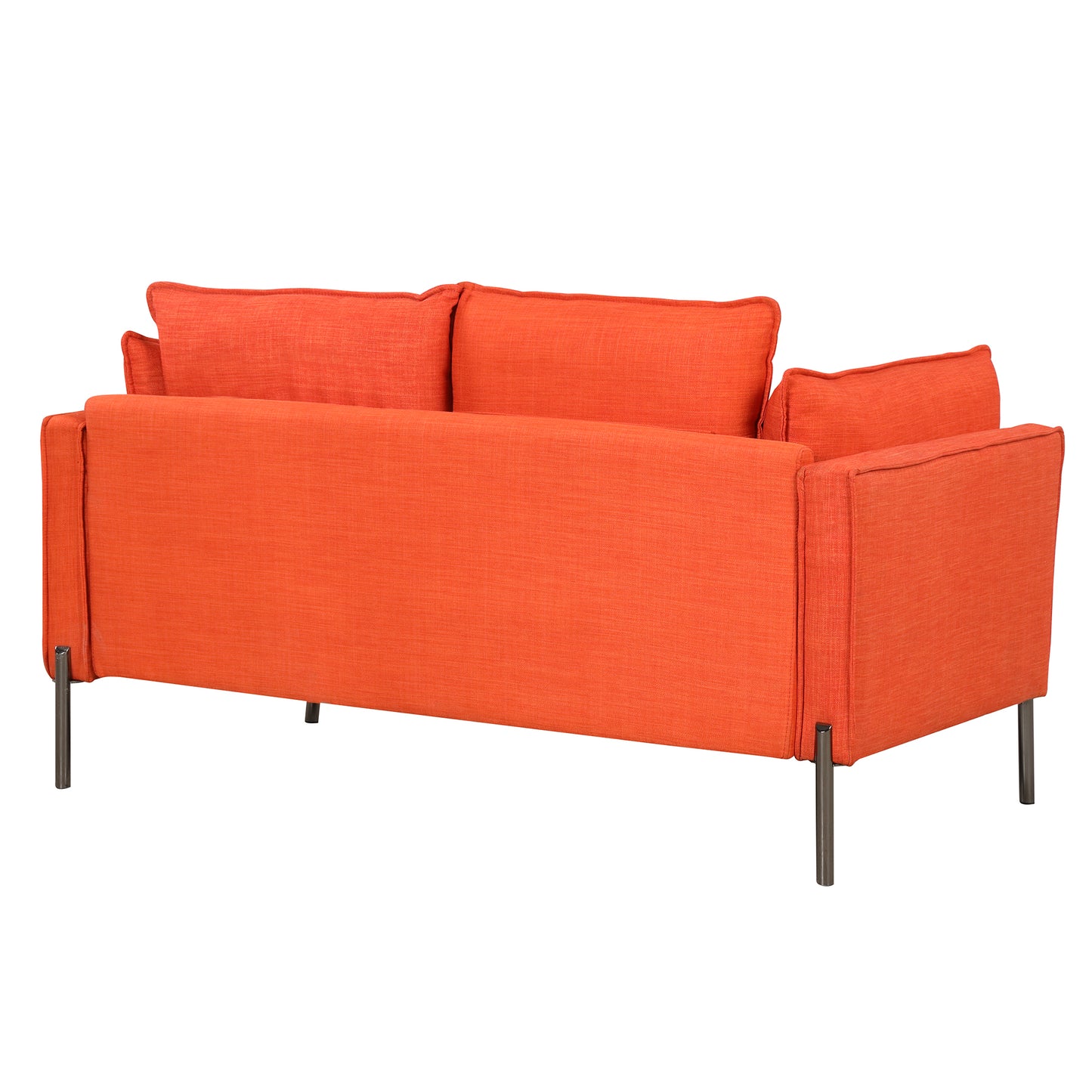 56" Modern Style Sofa Linen Fabric Loveseat Small Love Seats Couch for Small Spaces, Living Room, Apartment