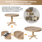 Modern Dining Table Set for 4, Round Table and 4 Kitchen Room Chairs, 5 Piece Kitchen Table Set for Dining Room, Dinette, Breakfast Nook, Natural Wood Wash
