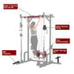 Power cage with LAT PullDown and Weight Storage Rack Optional Weight Bench, 1400 lb Capacity Power Rack for Home and Garage Gyms, Multiple Accessory Squat Racks for Full Body Workouts