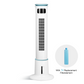Mist Tower Fan, 12 Speeds & 3 Modes Settings Standing Fan, 15 Hour Timing Closure Cooling Fan, Low Noise, 43 Inches, White