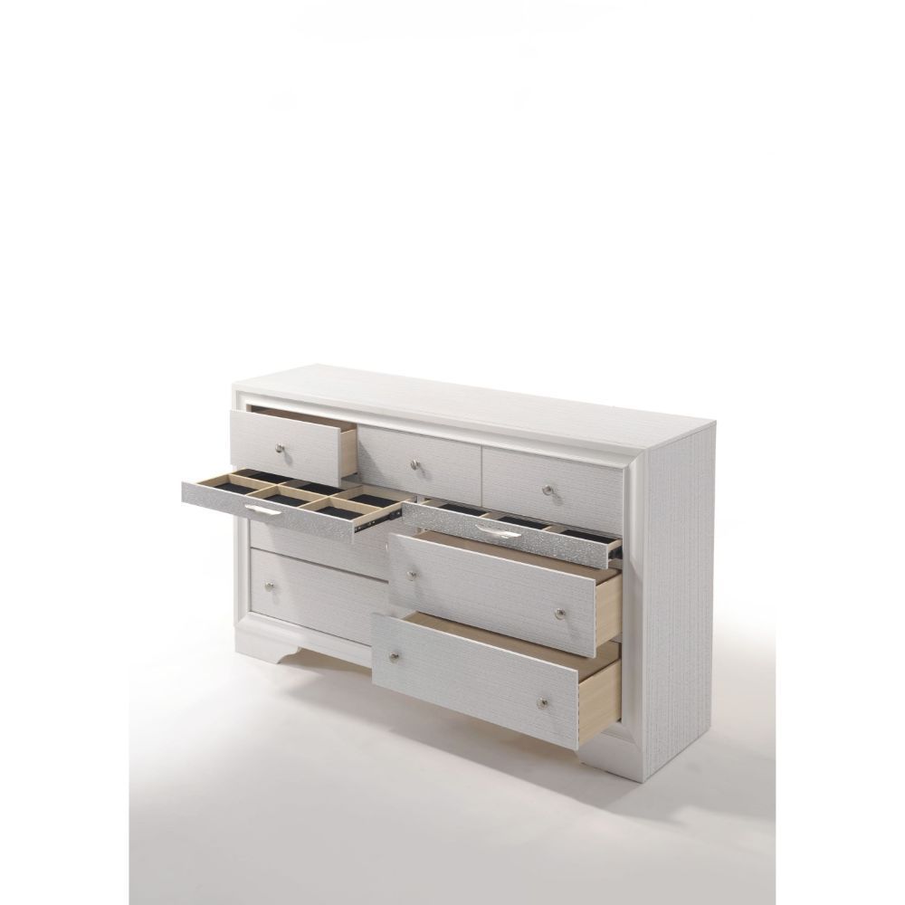 Naima Dresser in White