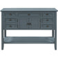 44.5" Modern Console Table Sofa Table for Living Room with 7 Drawers, 1 Cabinet and 1 Shelf
