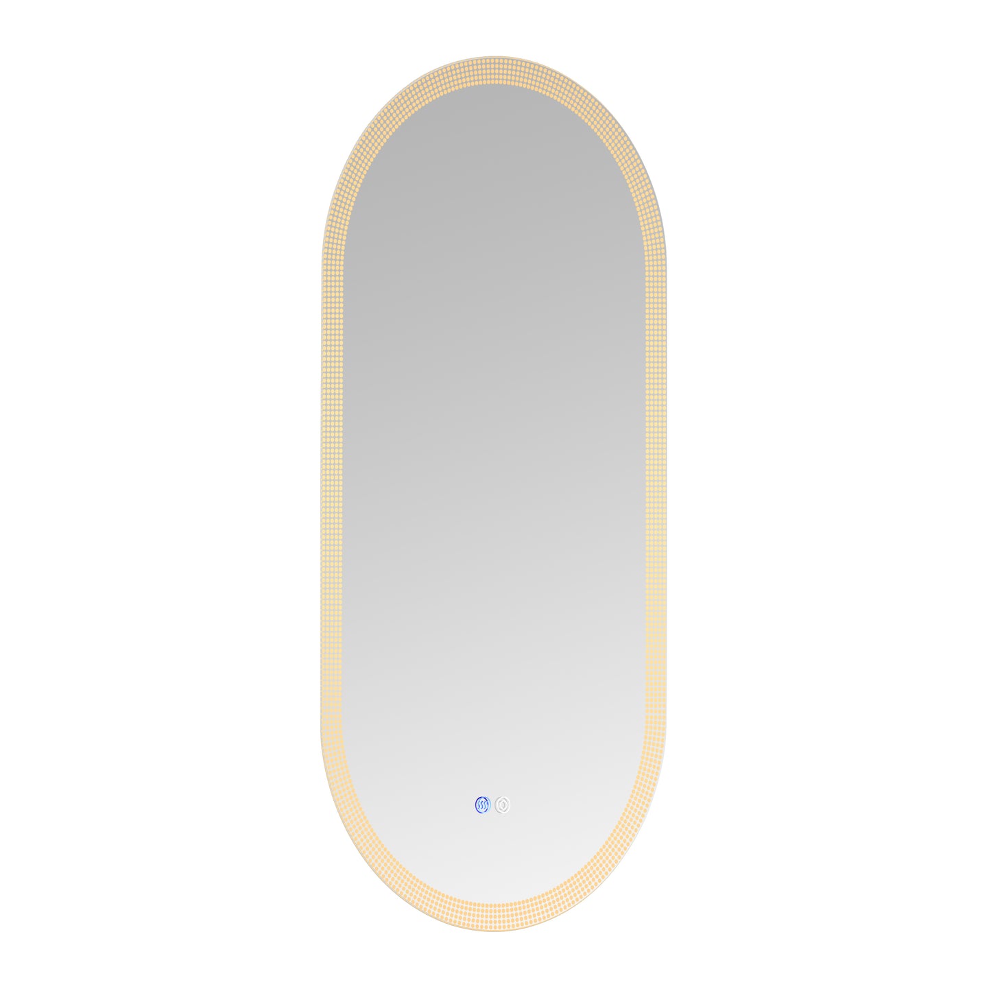 18 x 35 Inch Switch-Held Memory LED Mirror, Wall-Mounted Vanity Mirrors, Bathroom Anti-Fog Mirror, Dimmable Bathroom Mirror