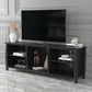 TV Stand Storage Media Console Entertainment Center, Tradition Black, wihout drawer