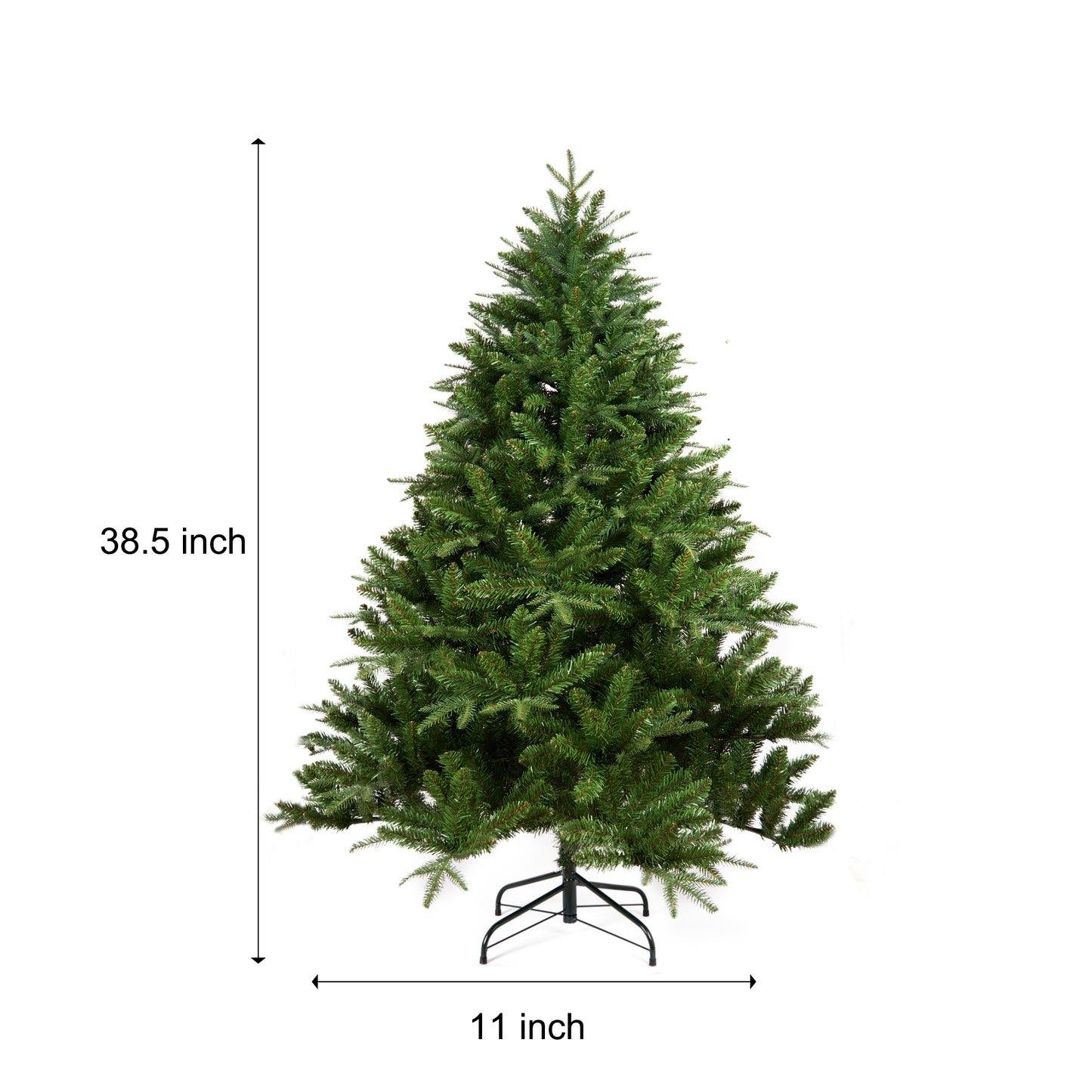 6-FT Artificial Christmas Tree with 1600 Tips,400LED, Unlit Hinged Spruce PVC/PE Xmas Tree for Indoor Outdoor, Green