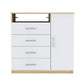 Baylon 4-Drawer 1-Shelf Dresser White