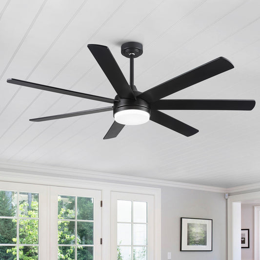 72 In Farmhouse Ceiling Fan with Plywood Blades for Dining Room