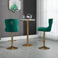 Bar Stools with Back and Footrest Counter Height Dining Chairs 2PC/SET