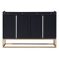 Modern Sideboard Elegant Buffet Cabinet with Large Storage Space for Dining Room, Entryway (Black)