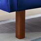 Modern and comfortable Blue Velvet Futon Sofa Bed
