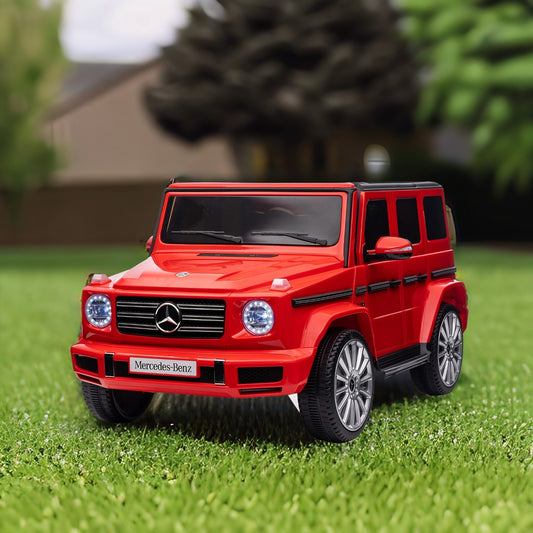 Licensed Mercedes-Benz G500,24V Kids ride on toy 2.4G W/Parents Remote Control,electric car for kids,Three speed adjustable,Power display, USB,MP3 ,Bluetooth,LED light,Three-point safety belt