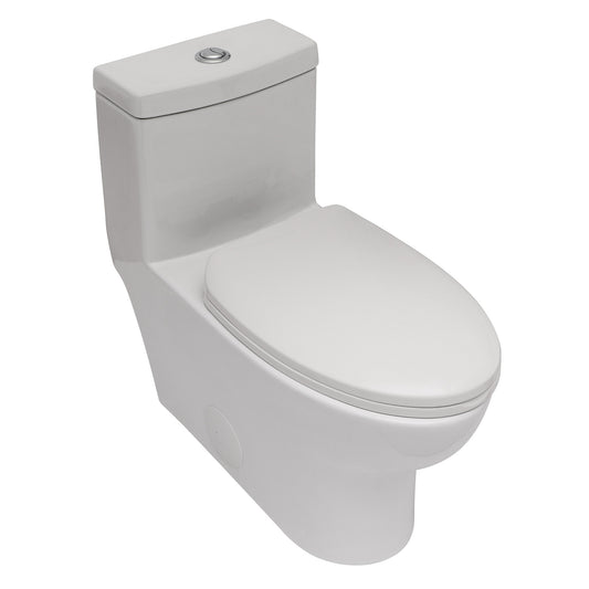 Ceramic One Piece Toilet, Dual Flush with Soft Clsoing Seat