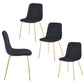 Dining chair set of 4 PCS (BLACK), Modern style, New technology, Suitable for restaurants, cafes, taverns, offices, living rooms, reception rooms.Simple structure, easy installation.