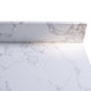 49"x22" bathroom stone vanity top engineered stone carrara white marble color with rectangle undermount ceramic sink and 3 faucet hole with back splash .
