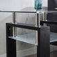 Clear Glass Top Side Table, 24"x24"x24" End Table, Modern Design For Home