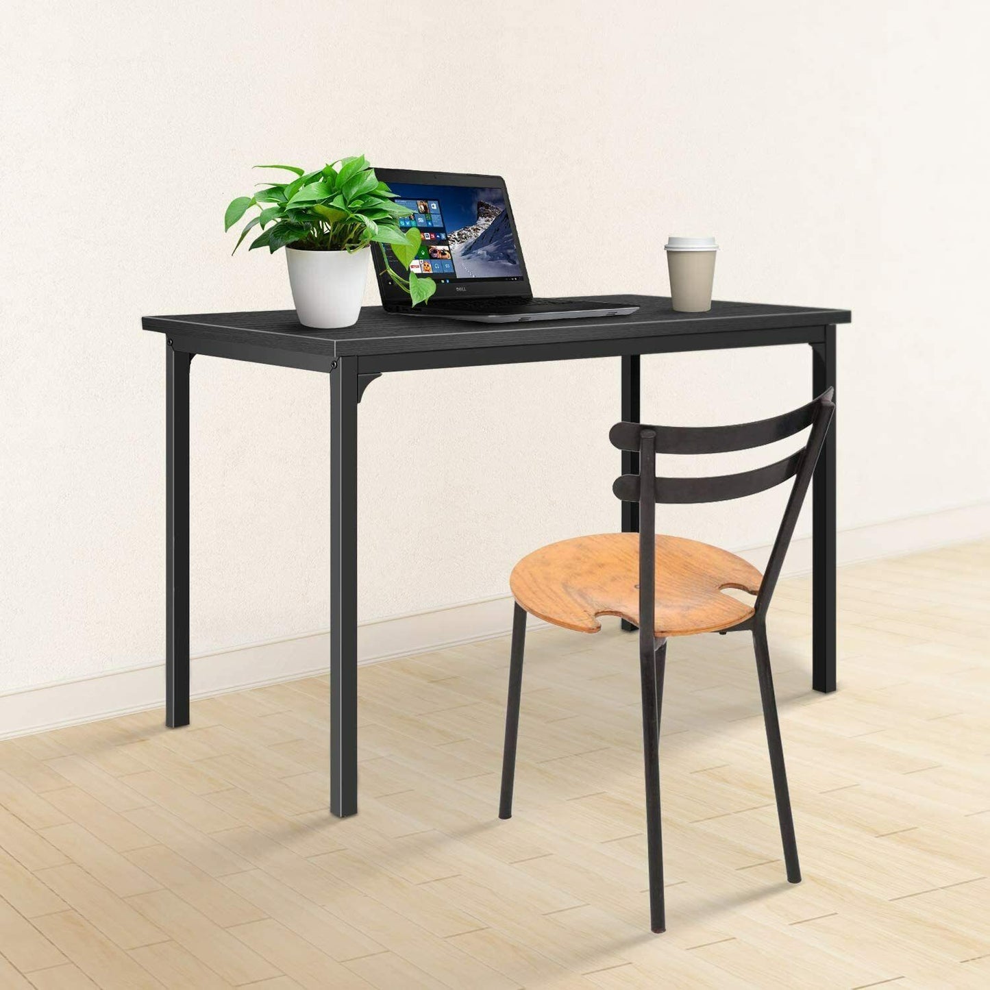 Modern Design, Simple Style Table Home Office Computer Desk for Working, Studying, Writing or Gaming, Black