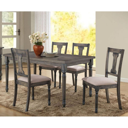 Wallace Dining Table in Weathered Gray