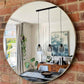 Circle Mirror 30 Inch, Gold Round Wall Mirror Suitable for Bedroom, Living Room, Bathroom, Entryway Wall Decor and More, Brushed Aluminum Frame Large Circle Mirrors for Wall