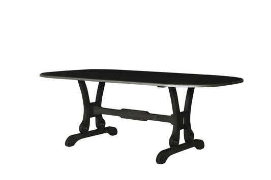 House Beatrice Dining Table, Charcoal Finish