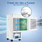 Portable Evaporative Air Cooler Fan Anion Humidify with Remote Control for Indoor Home Office Dorms