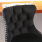 Swivel Velvet Barstools Adjusatble Seat Height from 25-33 Inch, Modern Upholstered Chrome base Bar Stools with Backs Comfortable Tufted for Home Pub and Kitchen Islandlack, Set of 2)