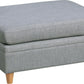 Living Room Furniture 8pc Sectional Sofa Set Light Grey Dorris Fabric Couch 3x Wedges 3x Armless Chair And 2x Ottomans