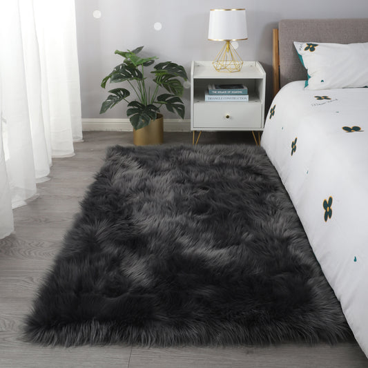 " Cozy Collection" Ultra Soft Fluffy Faux Fur Sheepskin Area Rug