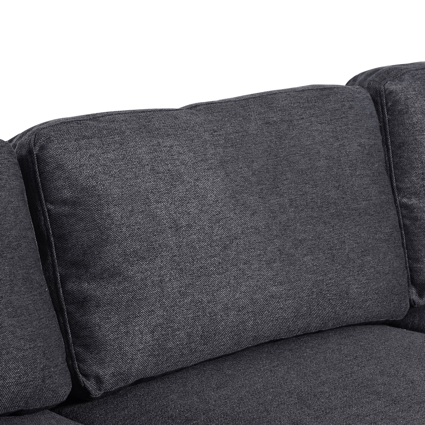 Modern Large U-Shape Sectional Sofa, Double Extra Wide Chaise Lounge Couch, Grey