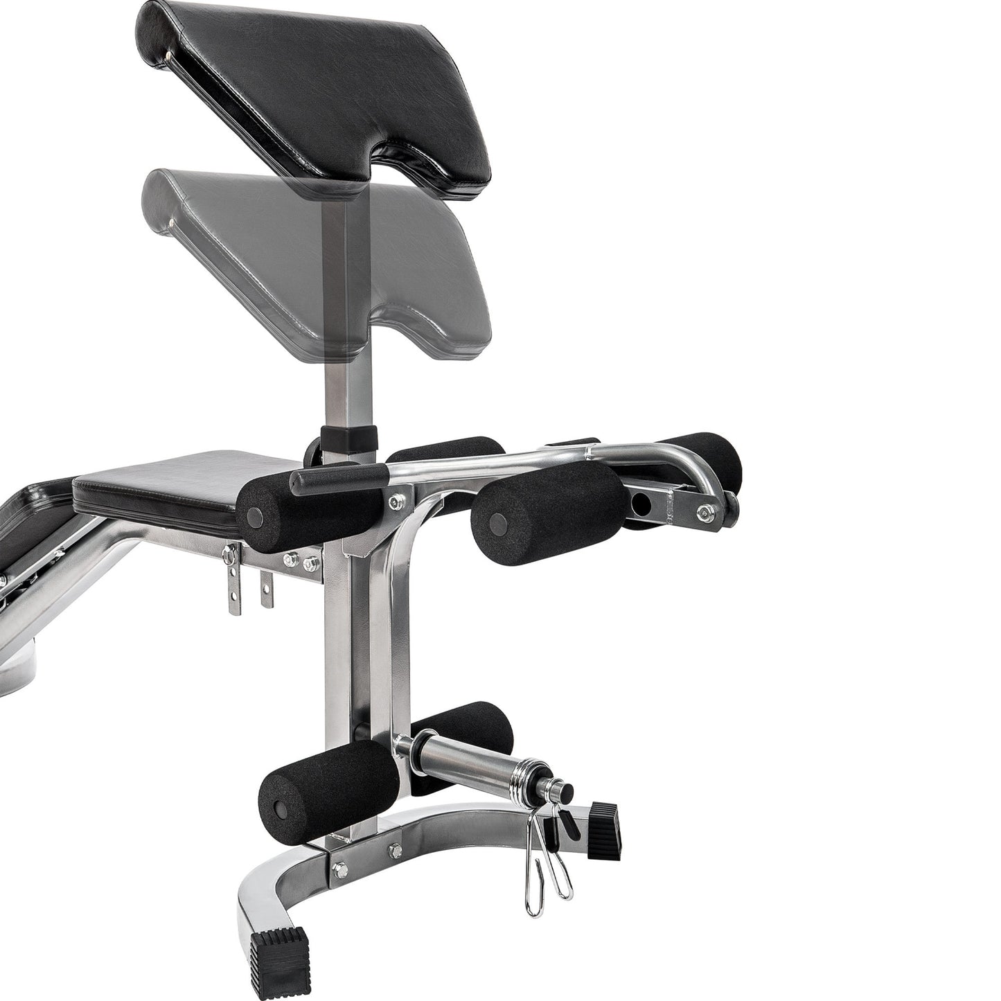 6+3 Positions Adjustable Weight Bench with Leg Extension - Olympic Utility Benches with Preacher Curl